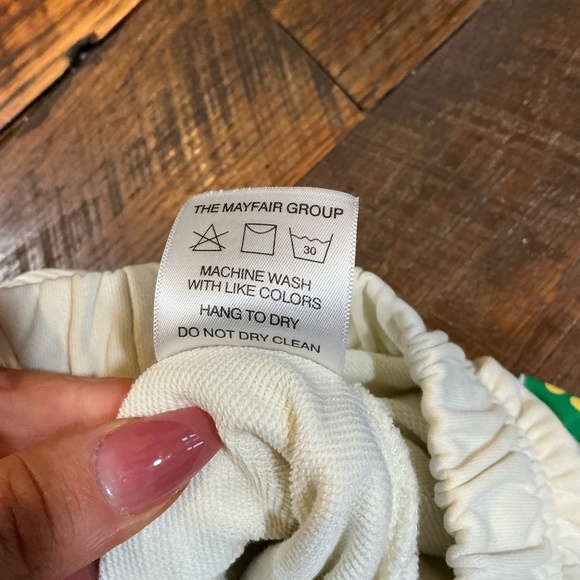 “The Universe Has Your Back” Graphic Sweatpants Cream S/M Affirmation Loungewear - Picture 8 of 8